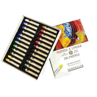 SENNELIER Bo&icirc;te pastels &agrave; l'huile 24 couleurs universelles