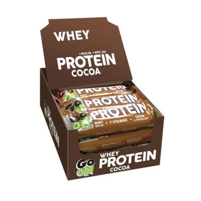 GO ON NUTRITION Bo&icirc;te Protein Bar 20% (24x50g)Cacao Barres Prot&eacute;in&eacute;es
