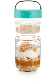 LEKUE Boite repas Jar to go 400 ml L&eacute;ku&eacute; Bleu