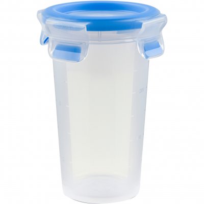 EMSA Bo&icirc;te ronde Clip & Close bleu 0,35 L  