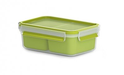 EMSA Boite snack clip&go 1 l -  - Vert - Plastique