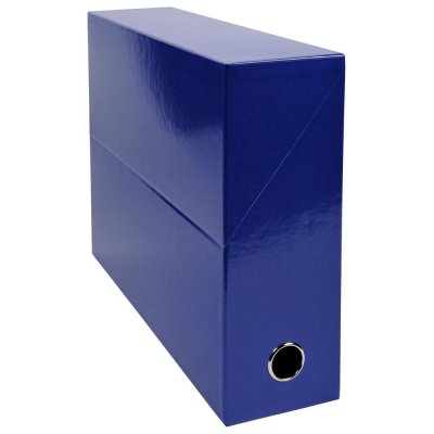EXACOMPTA Bo&icirc;te Transfert  dos de 9 cm Bleue