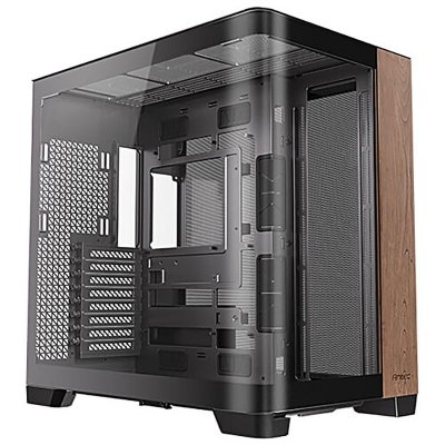 ANTEC Bo&icirc;tier ATX semi-tour  C8 Curve Wood Noir Transparent Bois
