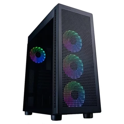 HIDITEC Bo&icirc;tier ATX semi-tour  H1 AIR Noir - Neuf