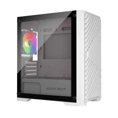 KEEP OUT Bo&icirc;tier ATX semi-tour  XC-220W Blanc