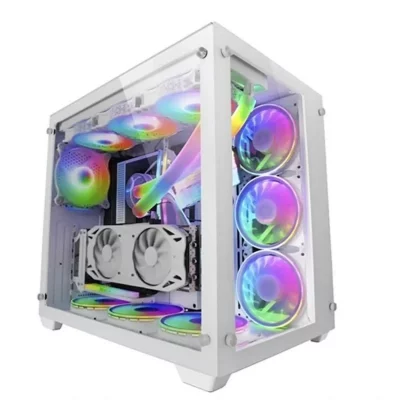 MARS GAMING Bo&icirc;tier ATX semi-tour  MCV3 PREMIUM XXL Blanc RGB