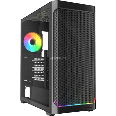 SHARKOON Bo&icirc;tier ATX semi-tour  AK4W RGB Strip Noir