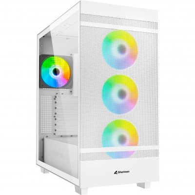SHARKOON Bo&icirc;tier ATX semi-tour  Rebel C50 RGB ATX Blanc