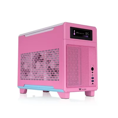 THERMALTAKE Bo&icirc;tier ATX semi-tour  CA-11A-00SANN-00 Rose