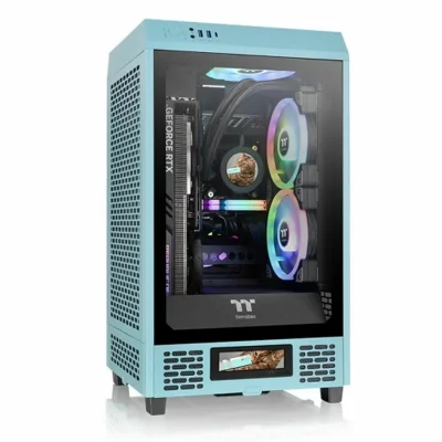 THERMALTAKE Bo&icirc;tier ATX semi-tour  Tower 200 Turquoise