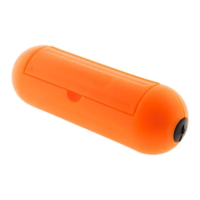 ZENITECH Bo&icirc;tier de protection pour prolongateur jardin IP54 - Orange 