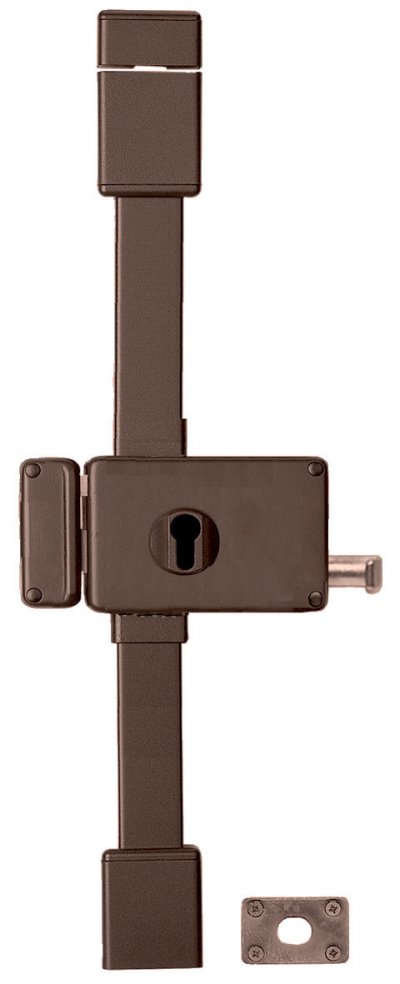 THIRARD Boitier de serrure Horga marron &agrave; tirage 140x88mm gauche 47325 