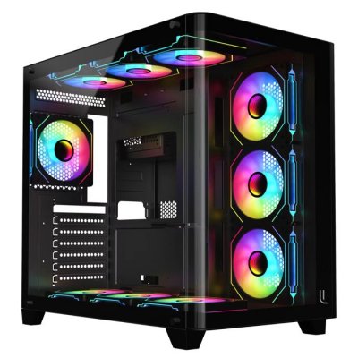 LUSORIS Bo&icirc;tier dordinateur -  - NOVA SR-83 BLACK - USB 3.0 - 7 ventilateurs - ATX/M-ATX/ITX