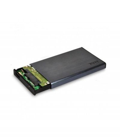 PORT DESIGNS Bo&icirc;tier externe pour disque dur SATA 2,5' - PORT - USB type C - Noir