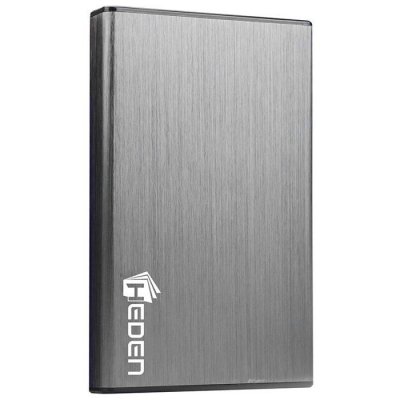 MAXINPOWER Boitier externe USB3.0 pour DD 2.5'' aluminium bross&eacute; silver HEDEN