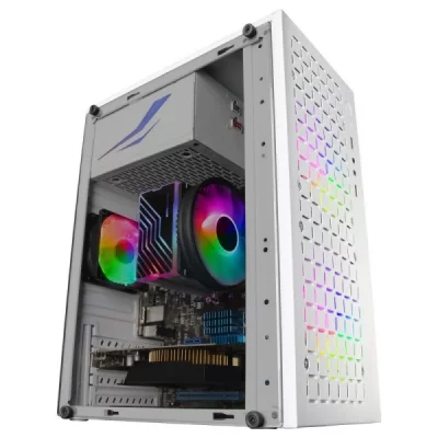 MARS GAMING Bo&icirc;tier Gaming Compact MicroATX -  MC-CORE Blanc