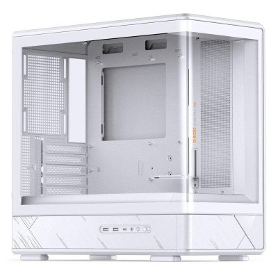 JONSBO Boitier  D200 Verre Tremp&eacute; Blanc &Eacute;cran Temp&eacute;rature M-ATX