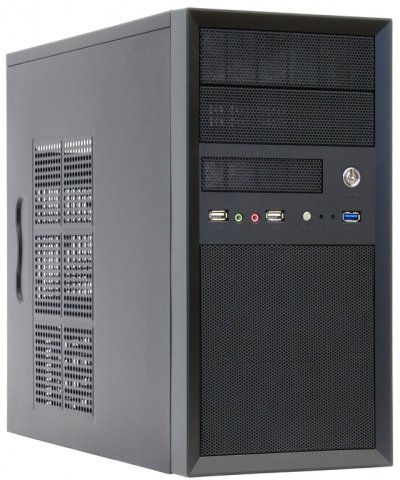 CHIEFTEC Boitier mini tour micro atx  compatible mesh ct-01b (noir)