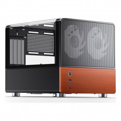 JONSBO Boitier Mini Tour Micro ATX  V12 avec panneaux vitr&eacute;s (Noir) #3POURCENT