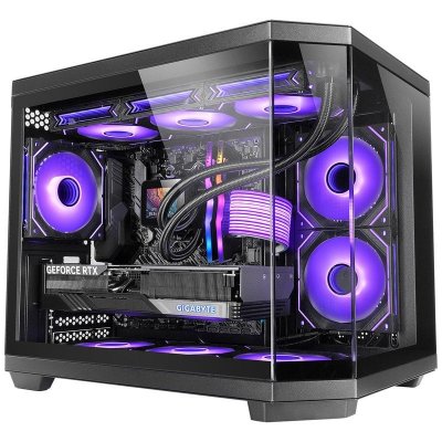 MARS GAMING Boitier Mini Tour Micro ATX MC-3TCorem avec panneaux vitr&eacute;s (Noir)