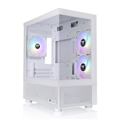 THERMALTAKE Boitier Mini Tour Micro ATX View 170 TG RGB avec panneau vitr&eacute; (Noir)
