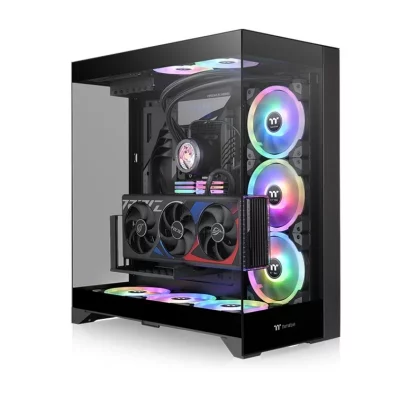 THERMALTAKE Bo&icirc;tier moyen  CTE E550 TG avec connecteur cach&eacute; - Noir