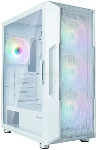 ZALMAN Boitier Moyen Tour ATX  I3 Neo V2 ARGB avec panneau vitr&eacute; (Blanc) #4POURCENT