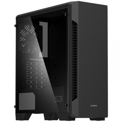 ZALMAN Boitier Moyen Tour ATX  S3 TG avec Panneau vitr&eacute; (Noir)