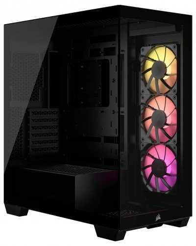 CORSAIR Boitier Moyen Tour E-ATX 3500X RGB avec panneaux vitr&eacute;s (Noir)