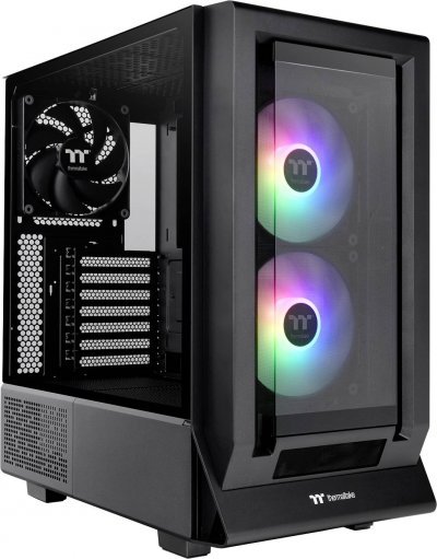 THERMALTAKE Boitier Moyen Tour E-ATX Ceres 350 MX RGB avec panneaux vitr&eacute;s (Noir)