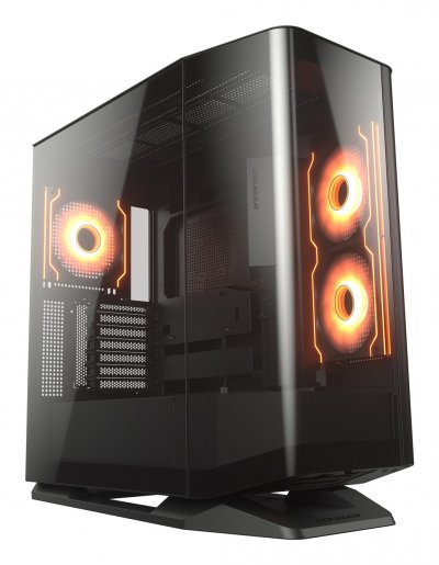 COUGAR Boitier moyen tour e-atx  fv270 rgb avec panneaux vitr&eacute;s (noir) CGR-58M6B-RGB 