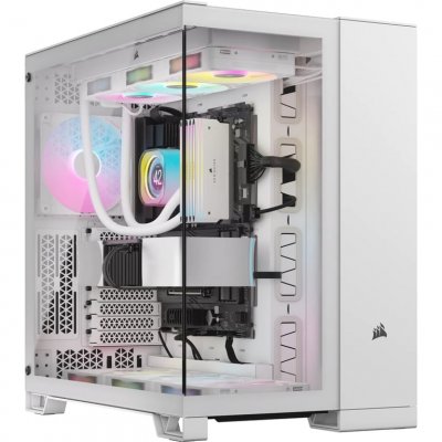 CORSAIR Bo&icirc;tier PC - 6500X Tempered Glass Mid-Tower Dual Chamber - Blanc
