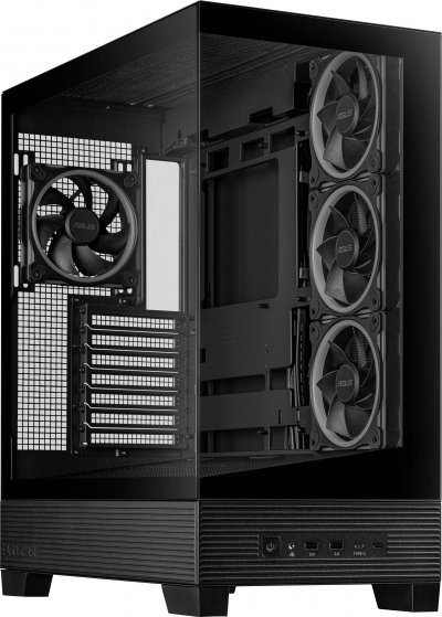 ASUS Bo&icirc;tier PC  A31 PLUS TG ARGB - Moyen Tour, Verre Tremp&eacute;, RGB, Noir, ATX/Micro-ATX/Mini-ITX