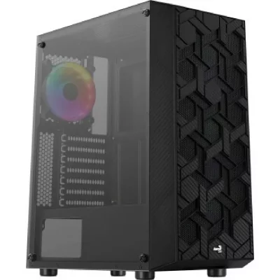 AEROCOOL Bo&icirc;tier PC ATX  HIVE 4 Ventilateurs FRGB Verre Tremp&eacute;