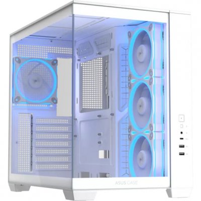 ASUS Bo&icirc;tier PC ATX  A32 PLUS Blanc - 4 ventilateurs ARGB GPU 420 mm radiateur 360 mm