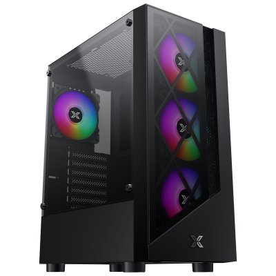 XIGMATEK Boitier PC ATX  Duke, Noir 4x X24F (EN49158)