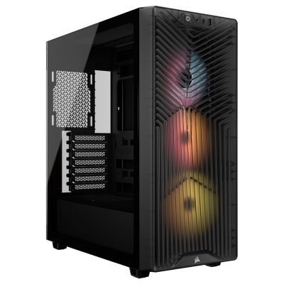 CORSAIR Bo&icirc;tier PC  3200D RS ARGB Smoke Noir - MT/Sans Alim/ATX