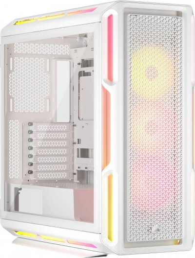 CORSAIR Bo&icirc;tier PC  5000T LX RGB Blanc - MT/SansAlim/E-ATX