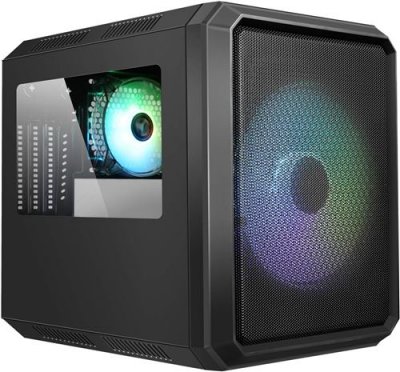 ITEK Boitier PC Cube Micro ATX  QBO 8 Evo RGB avec fen&ecirc;tre - Noir