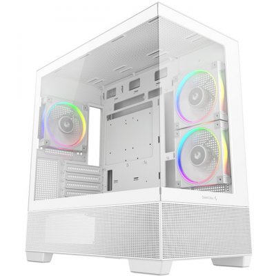 DEEPCOOL Bo&icirc;tier PC  CG380 3F Blanc - MT/Sans Alim/mATX