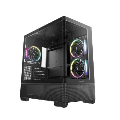 DEEPCOOL Bo&icirc;tier Pc  Cg380u 3f Tour Noir Verre Tremp&eacute; Micro Atx