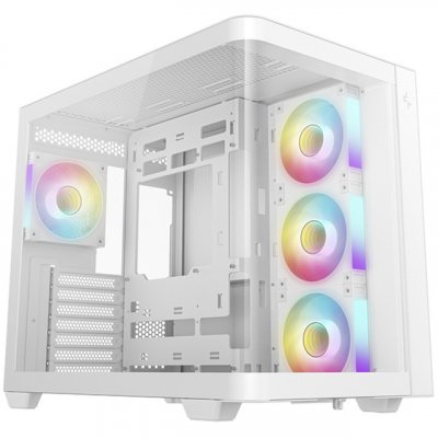 DEEPCOOL Bo&icirc;tier PC  CG530U 4F Blanc - MT/Sans Alim/ATX