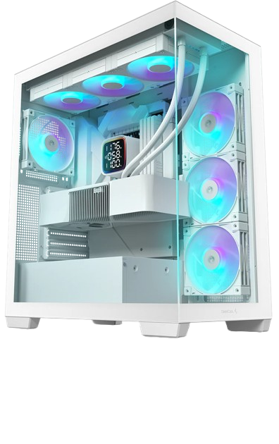 DEEPCOOL Bo&icirc;tier PC  CG580 4F Blanc - MT/Sans Alim/ATX 