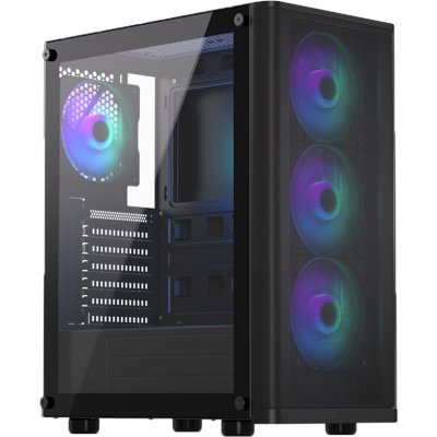 ENDORFY Bo&icirc;tier PC   Ventum 200 ARGB Noir - MT/Sans Alim/ATX