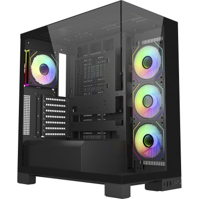 FSP Bo&icirc;tier PC - Fortron - GEH Midi M540 - Noir - ATX/M-ATX/M-ITX - ARGB