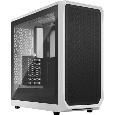 FRACTAL DESIGN Bo&icirc;tier PC  Focus 2 White TG Clear Tint