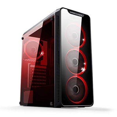 EMPIRE GAMING Bo&icirc;tier PC Gamer WarMachine - - LED RGB Dual Ring - R&eacute;tro&eacute;clairage 11 Modes