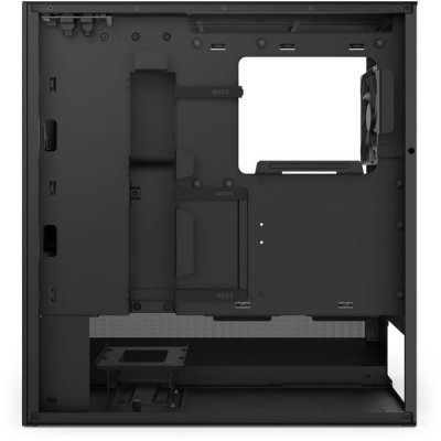 NZXT Bo&icirc;tier PC H5 FLOW moyen tour noir avec panneau lat&eacute;ral verre tremp&eacute;
