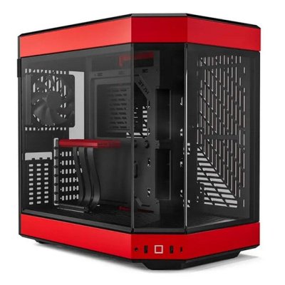 HYTE Bo&icirc;tier PC  Y-60 Rouge - MT/Sans alim/ATX