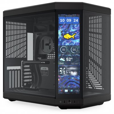 HYTE Bo&icirc;tier PC  Y70 Touch Infinite - MT/SansAlim/ATX - Noir 